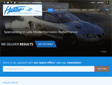 Tablet Screenshot of hutterperformance.com
